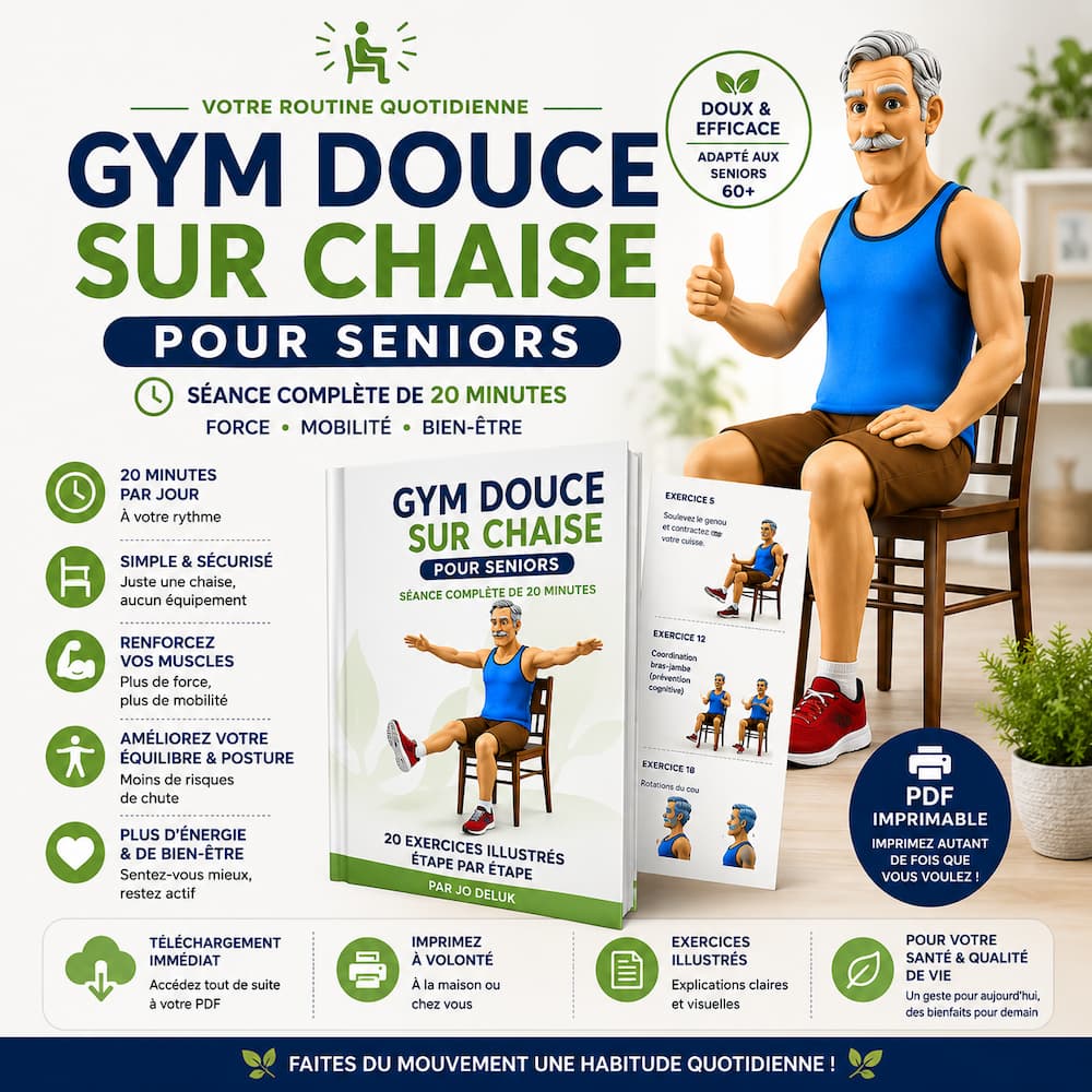 Gym douce sur chaise pour seniors