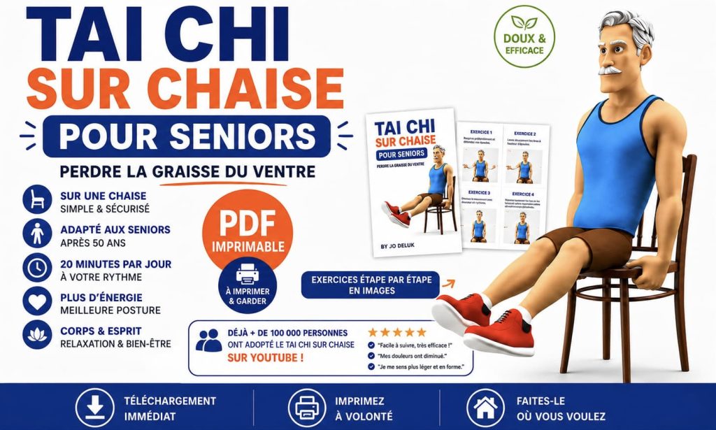 Tai Chi sur chaise: séance complète en PDF (à imprimer)