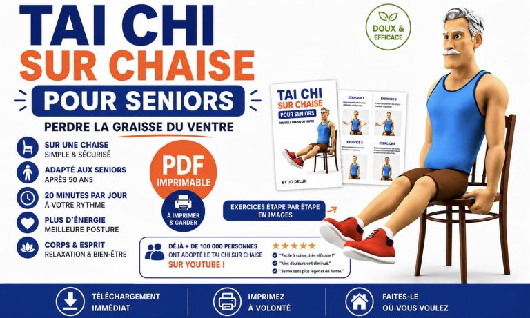 Tai Chi sur chaise: séance complète en PDF (à imprimer)