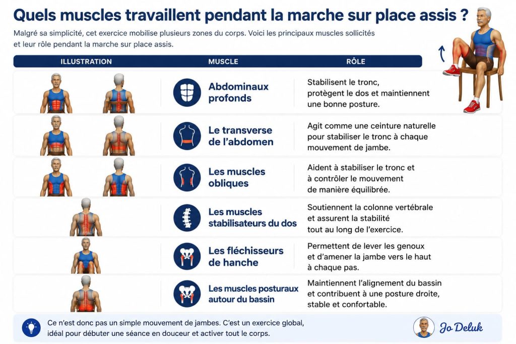 muscles qui travaillent lors de la flexions avant