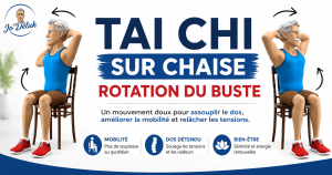 tai chi sur chaise rotations du buste