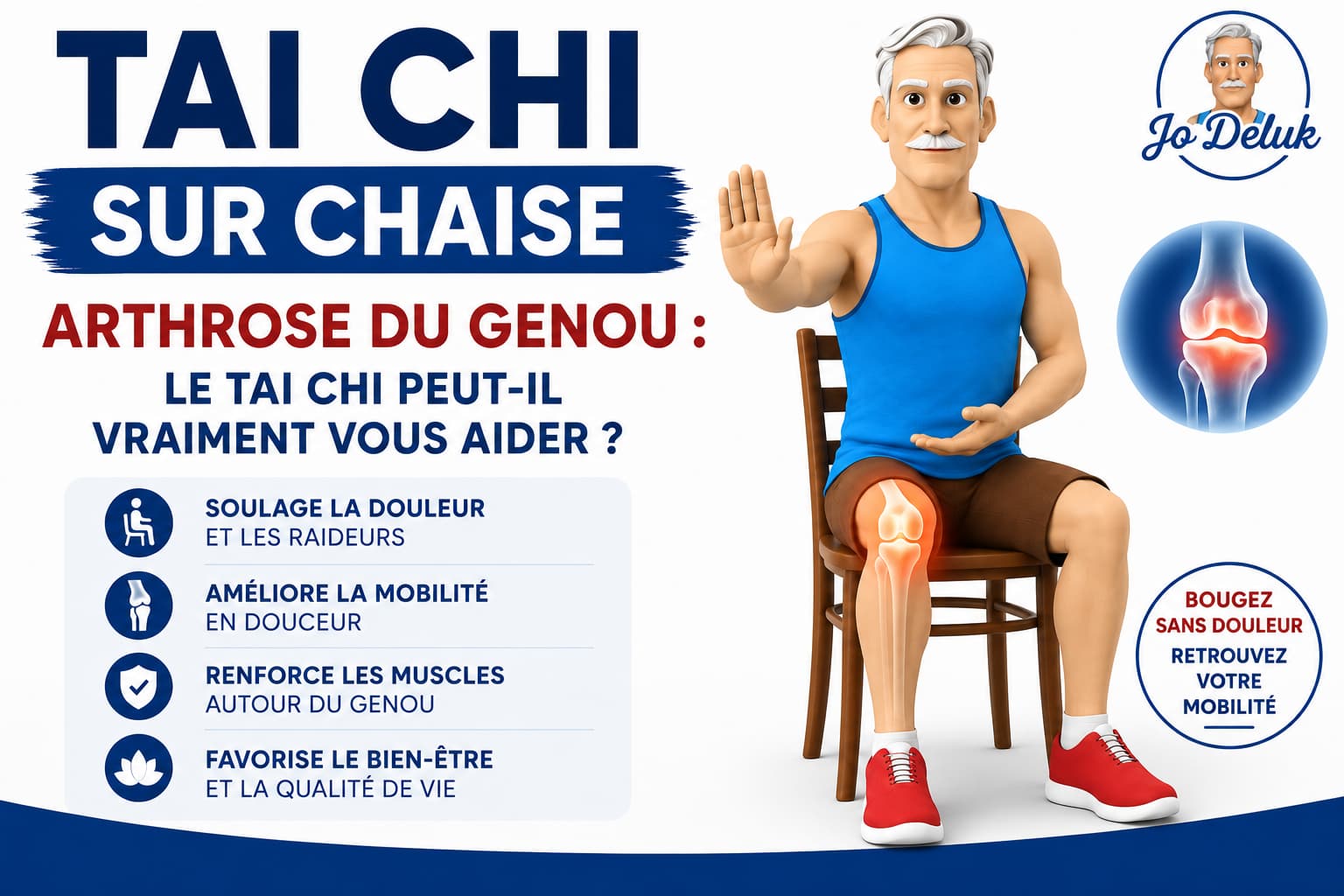 tai chi sur chaise arthrose genou